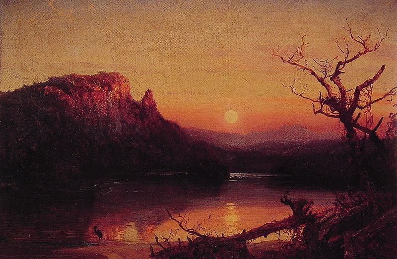 Jasper Francis Cropsey Sunset Eagle Cliff